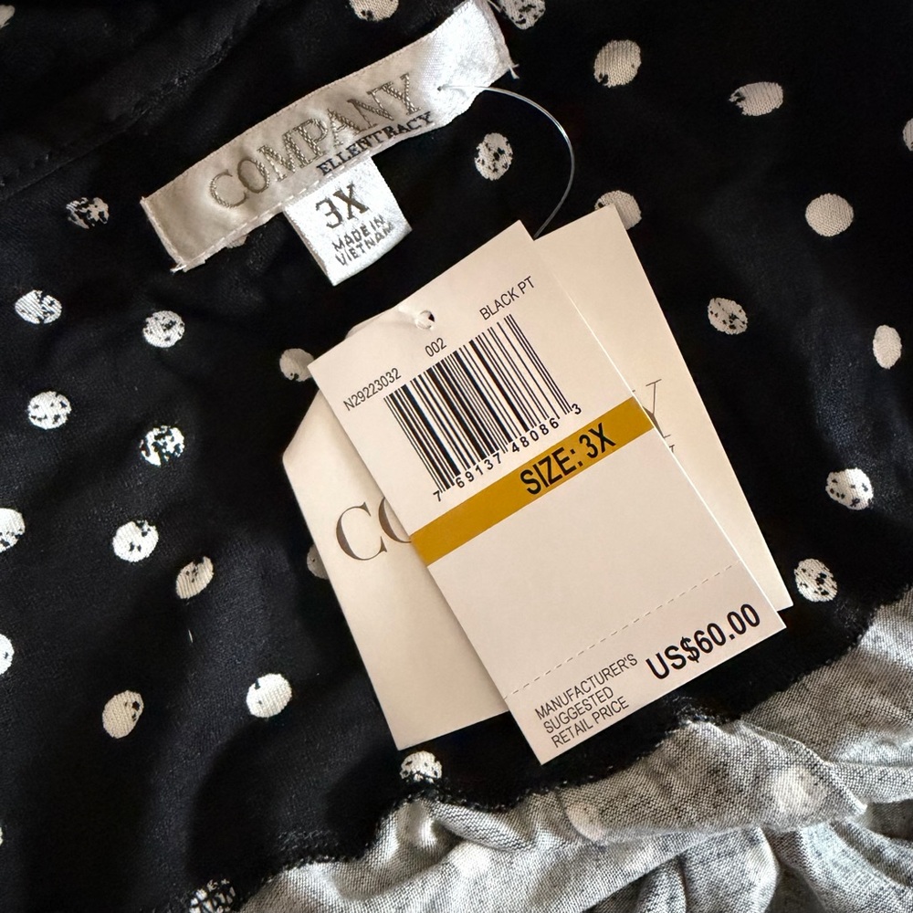 Company Ellen Tracy Polka Dot Tank Midi Dress - Picture 5 of 7